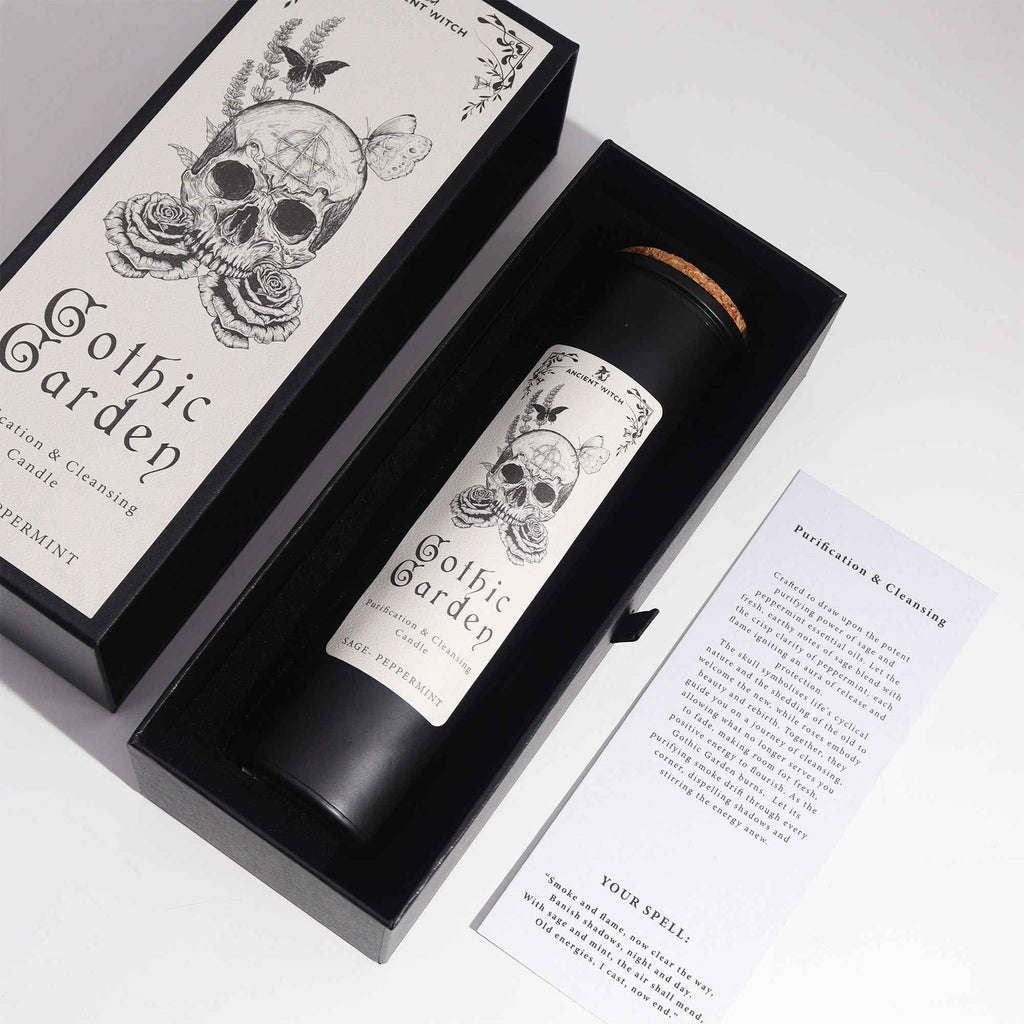 Ancient Witch Candles for Spiritual Cleansing - Gothic Garden Purification - Ignara Living