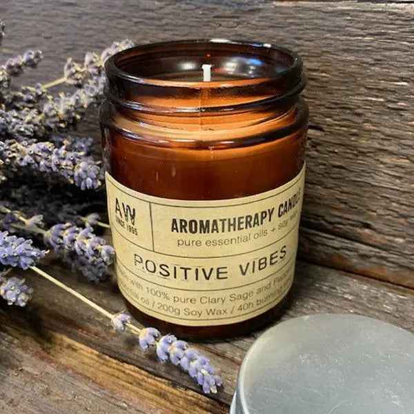 Aromatherapy Soy Candle 200g for Positive Vibes and Relaxation - Ignara Living