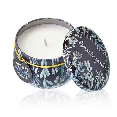Art Tin Candle Romantic Garden Scents for Enchanting Home Décor - Ignara Living