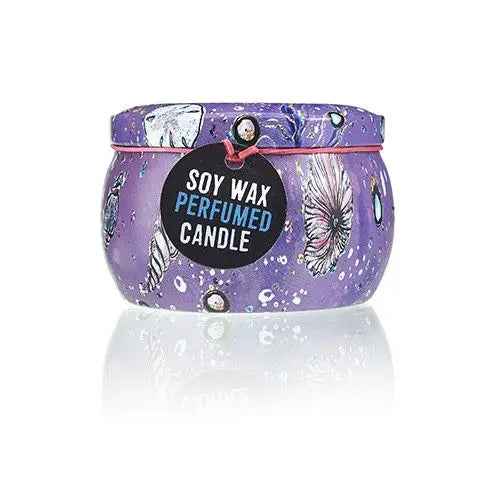 Art Tin Candle Sea Life - Ocean - Inspired Aromatherapy for Home Decor - Ignara Living