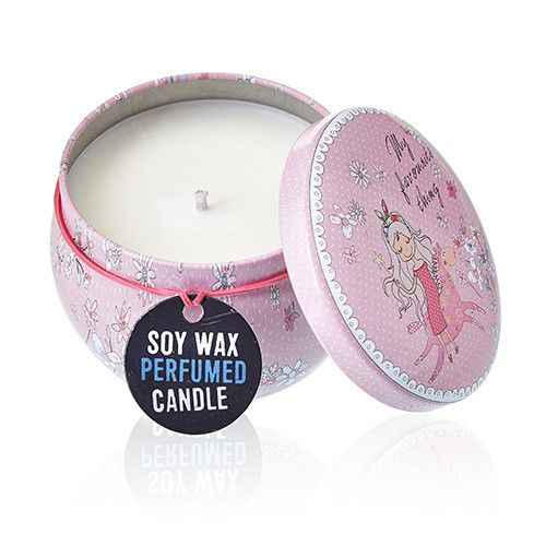Art Tin Candle with Friendly Messages for a Warm Atmosphere - Ignara Living