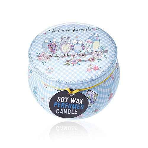 Art Tin Candle with Friendly Messages for a Warm Atmosphere - Ignara Living