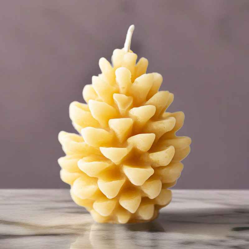 Beeswax Pinecone Candle | Unique Pinecone Shaped Design - Ignara Living