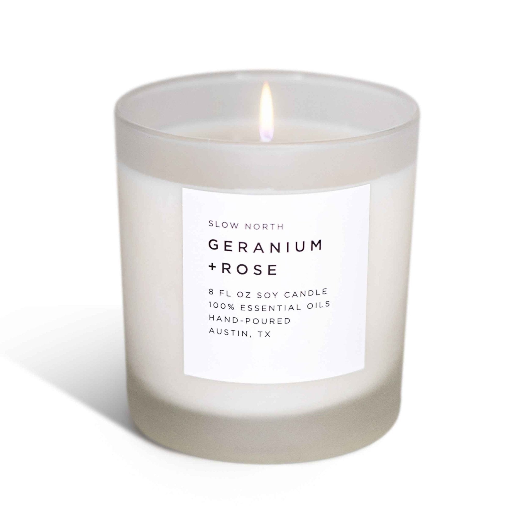 Geranium Rose Candle - Luxurious Signature Scented Experience - Ignara Living