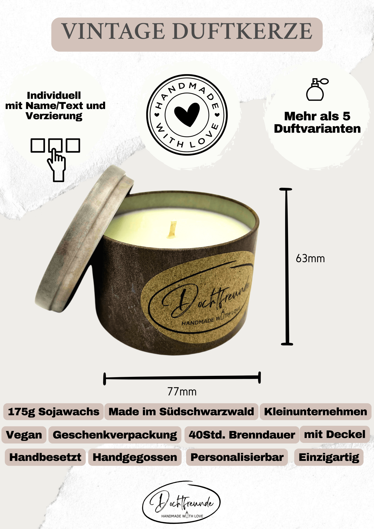 Sternzeichen Wassermann Duftkerze - Handgemachte Sojawachs - Kerze - Personalisiertes Astrologie - Geschenk - Ignara Living