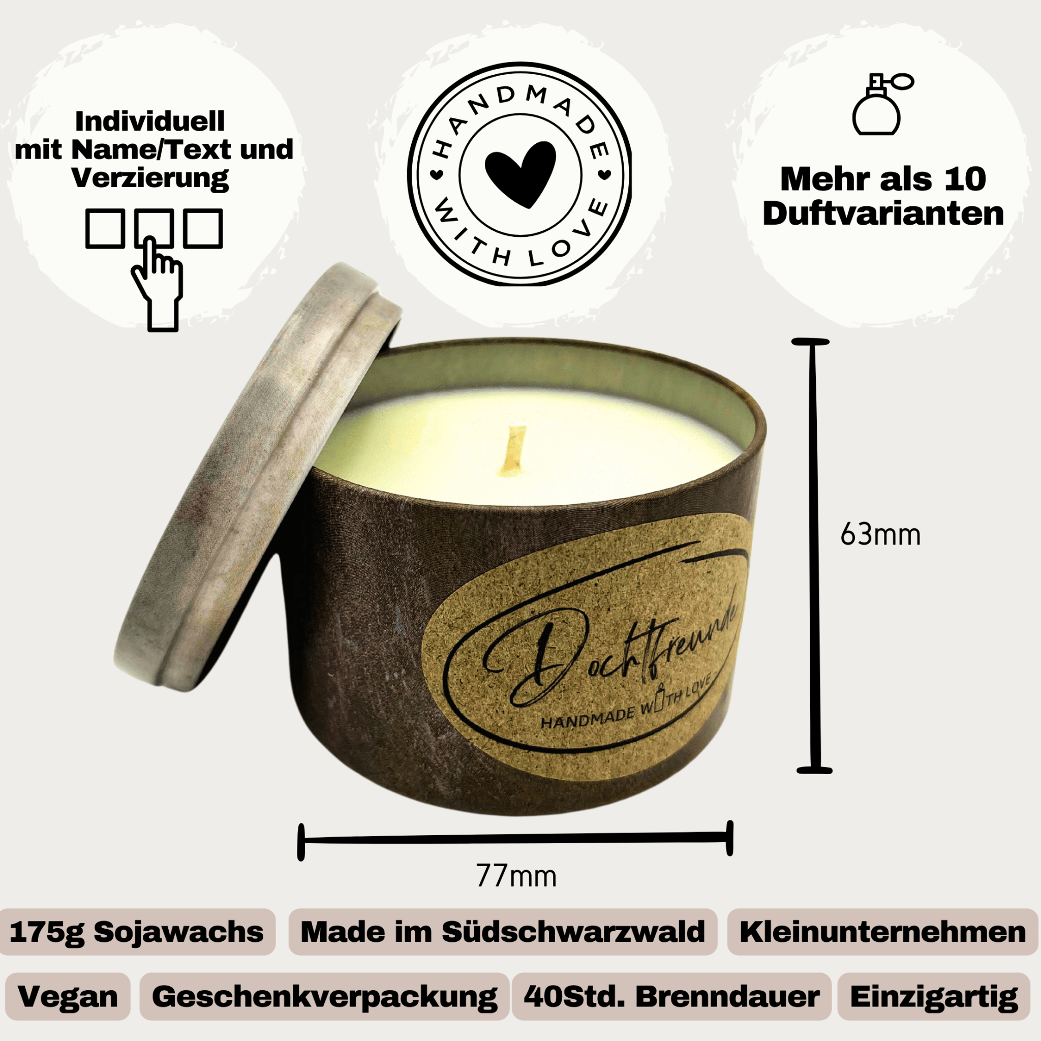 Wird hier Scheiße ohne dich - ABSCHIEDSGESCHENK Personalisierbare PREMIUM Duftkerze - handgemacht aus dem Südschwarzwald - ARBEITSKOLLEGIN - Ignara Living